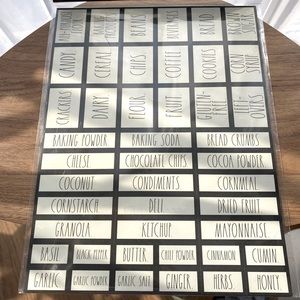 NWT Rae Dunn organizing labels